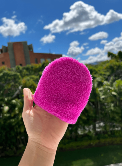 Manopla para desmaquillar